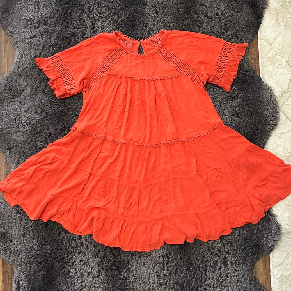 Patrons of Peace Women's Tiered Crochet Dress